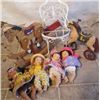 Image 1 : 4 Small Baby dolls, 2 Relic toy Horses, and small