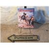 Image 1 : Metal WINCHESTER sign with stand and a