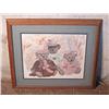 Image 1 : Signed and Matted Three little Teddy Bears