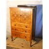Image 1 : Queen Anne Burl walnut tall dresser