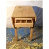 Image 2 : drop leaf kitchen block on wood wheels w/ dividing