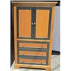 Image 1 : 3 drawer 2 door nice brown & black entertainment