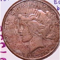 1927-D Peace Dollar F12