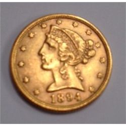 1894 $5 GOLD LIBERTY