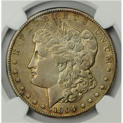 1904-S  AU50 * Key Date Morgan Dollar