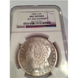 1880-S Morgan Dollar NGC BU Details