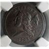Image 2 : 1793  Half cent  NGC XF cleaned but color is  near perfect PQ coin