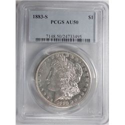 1883S Morgan $  PCGS50