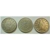 Image 1 : 3 Type Nickels 1867 Shield, 1883 Liberty No C, 1913 Liberty w/Cents  all BU