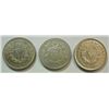 Image 2 : 3 Type Nickels 1867 Shield, 1883 Liberty No C, 1913 Liberty w/Cents  all BU