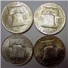 Image 2 : 4- 1950-D FRANKLIN HALF DOLLARS BU