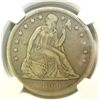 Image 2 : 1860O  Seated $  NGC VF   rev graffiti