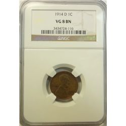 1914D Lincoln penny  NGC08BN