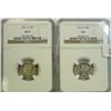 Image 1 : 2  1921D Mercury dimes  NGC 03-06