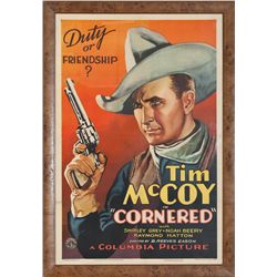 Tim McCoy in “Cornered” Movie Poster