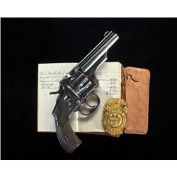 Badge, Photos, Ephemera, Etc. - Charles F. Ashley, Deputy Marshal, Indian Agent