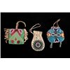 Image 1 : Lot of 3 Native Beaded Pouches & Pipe