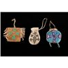 Image 2 : Lot of 3 Native Beaded Pouches & Pipe