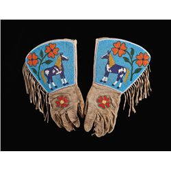 Large Impressive Beaded Gauntlets