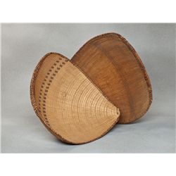 Two Northern California Winnowing Baskets
