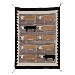 Pictorial Navajo Rug