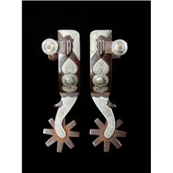 R.F. Ford Silver Mounted Texas Spurs