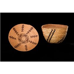 Lot of 2 Native American Baskets