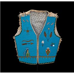 Man’s Pictorial Beaded Vest