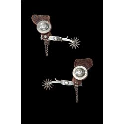 Visalia Marked Silver Mounted Spurs