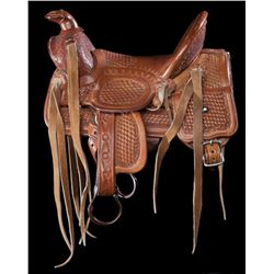 J.H. Hafer, Montrose, Colo Salesman Sample Saddle