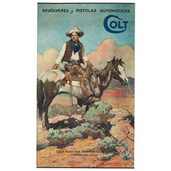Colt “Tex & Patches” Lithograph Poster – Spanish Version