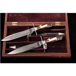 Cased Pair of James Rodgers Bowies