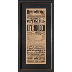 Buffalo Bill Wild West Broadside