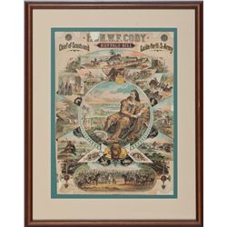 W.F. “Buffalo Bill” Cody Lithograph Poster