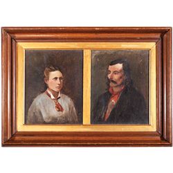 19th Century Portraits of Gen. George Armstrong and Elizabeth (Libby) Custer