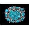 Image 1 : Spectacular Simplicio Turquoise Belt Buckle