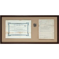 Deputy Marshal Will Preston Badge & Papers