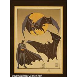 Bob Kane - Signed/Remarqued Batman Print (...