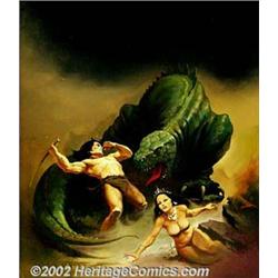 Ken Kelly - Original Oil Painting "Dragon'...