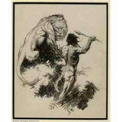 Frank Frazetta - Original Illustration of...