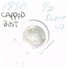 Image 1 : 1830 CAPPED BUST SILVER 1/2 DIME *EXTREMELY RARE VERY FINE GRADE* HARD TO FIND COIN!!