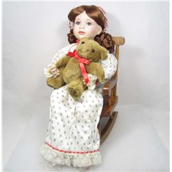 ROYAL DOULTON HOLLY'S CHRISTMAS WISH PORCELAIN DOLL IN ORIGINAL BOX