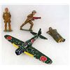 Image 1 : LOT OF 3 BARCLAY LED SOLDIERS AND CORGI AIRPLANE