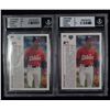 Image 2 : LOT OF 2 1991 UPPER DECK NO SP1 MICHAEL JORDAN BASEBALL CARDS - BECKETT GRADED