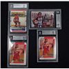 Image 1 : LOT OF 4 BECKETT GRADED CARDS - HOCKY AND BASKETBALL
