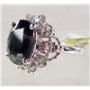 Image 2 : SILVER SAPPHIRE RING - SIZE 6
