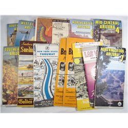 LOT OF VINTAGE ROAD MAPS