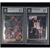 Image 1 : LOT OF 2 SHAQUILLE O'NEAL BASKETBALL CARDS - BECKETT GRADED