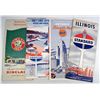 Image 2 : LOT OF 9 VINTAGE GAS & OIL ADVERTISING ROAD MAPS