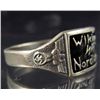 Image 2 : STERLING SILVER GERMAN NAZI NORDLAND WIKING ENAMELED RING